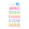 12 Pack: Rainbow Glitter Alphabet Stickers by Recollections™